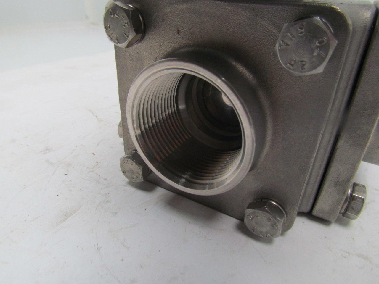 BI-TORQ IS3WT12300EA4 Electrically Actuated Full Port SS Ball Valve 1-1/4" NPT