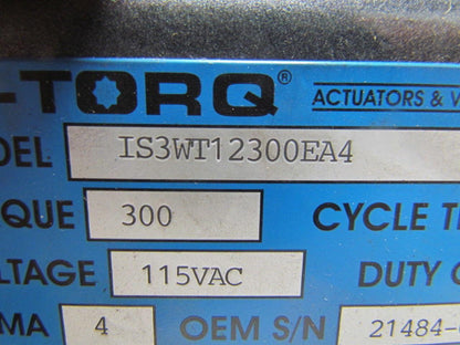 BI-TORQ IS3WT12300EA4 Electrically Actuated Full Port SS Ball Valve 1-1/4" NPT