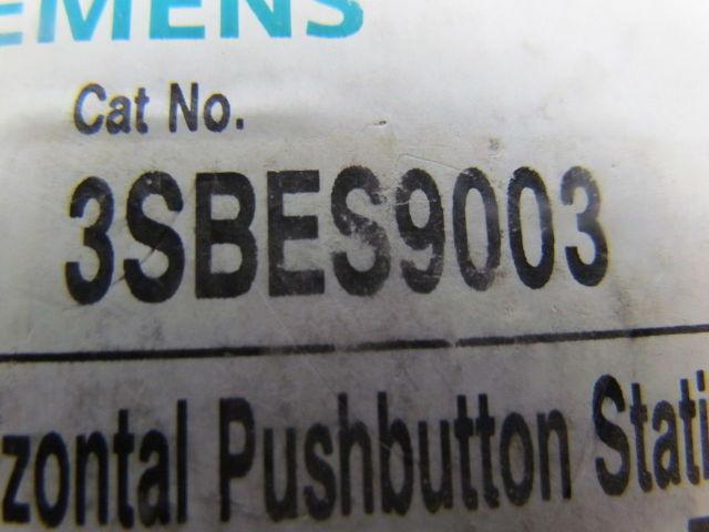 Siemens 3SBES9003 Horizontal Pushbutton Station Jam Reset Illuminated Yellow