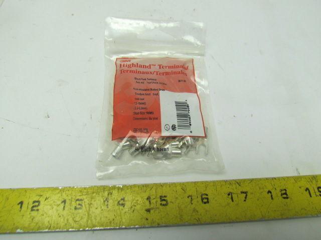 3M Highland BF10-10L Uninsulated Fork Terminals 12-10 Gauge Lot of 5 Bags of 50