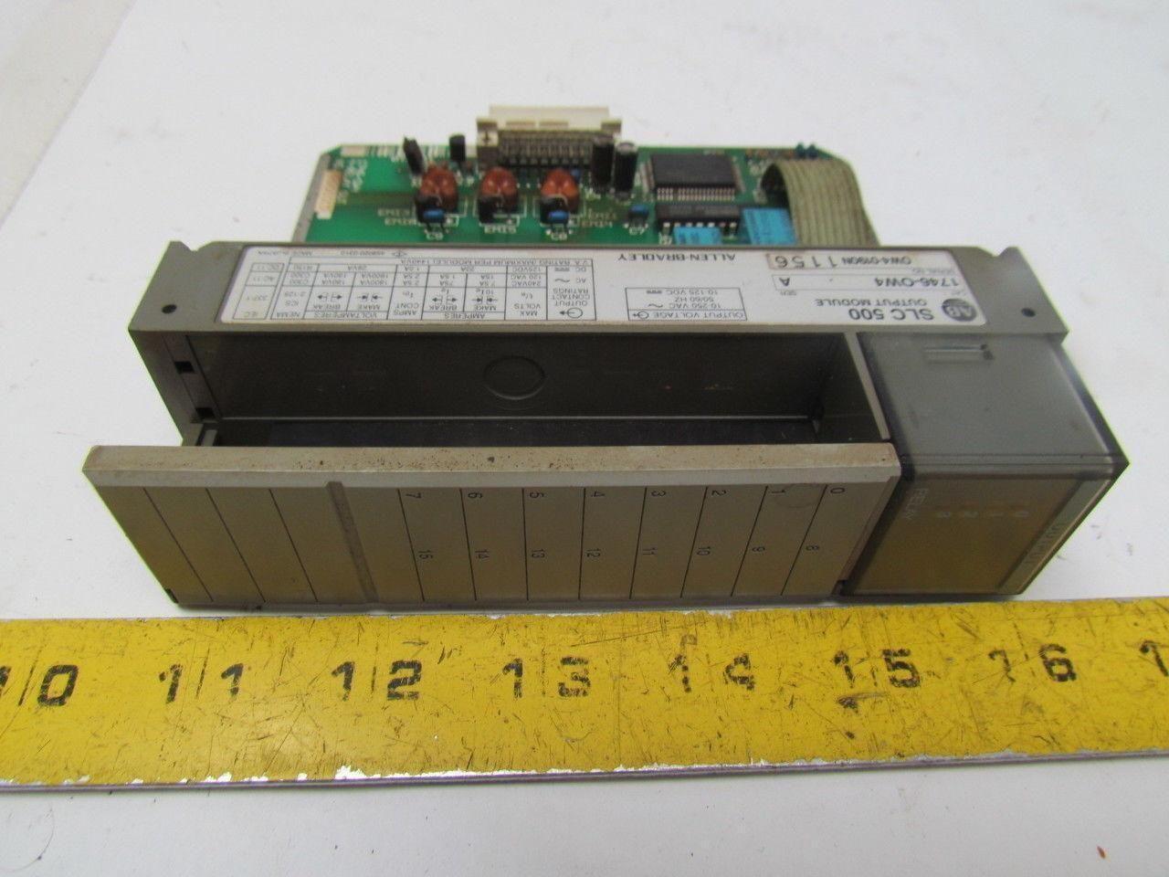A-B Allen Bradley 1746-OW4 Output Module Ser A SLC 500