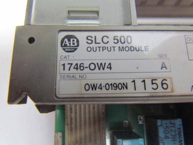 A-B Allen Bradley 1746-OW4 Output Module Ser A SLC 500