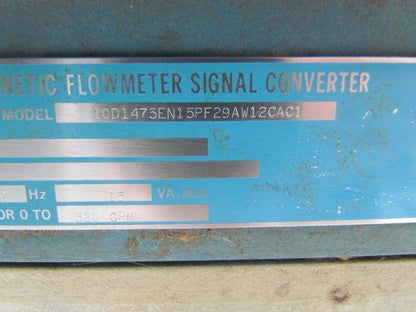 Fisher Porter 10D1475EN15PF29AW12CAC1 Magnetic Flow Signal Converter 0-320GPM