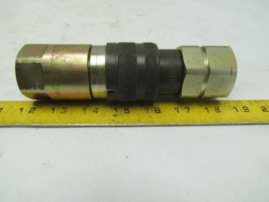 Dynaquip Controls DF16 Quick Disconnect Fitting 1"NPT Two Way Shutoff