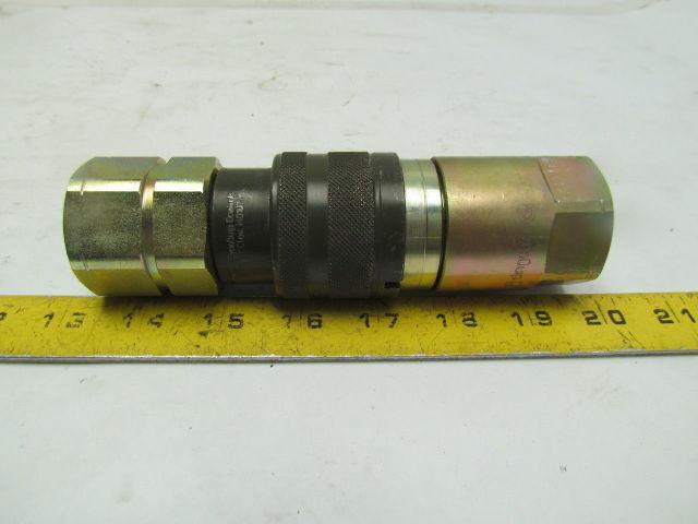 Dynaquip Controls DF16 Quick Disconnect Fitting 1"NPT Two Way Shutoff