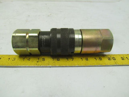Dynaquip Controls DF16 Quick Disconnect Fitting 1"NPT Two Way Shutoff