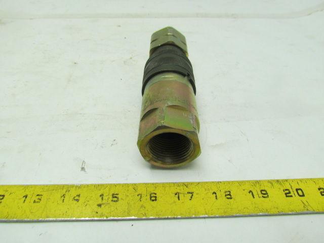 Dynaquip Controls DF16 Quick Disconnect Fitting 1"NPT Two Way Shutoff