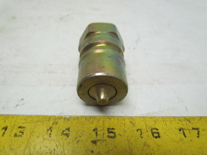Dynaquip 3/4"NPt Quick Coupling Hydraulic Coupler Steel Two Way Shutoff