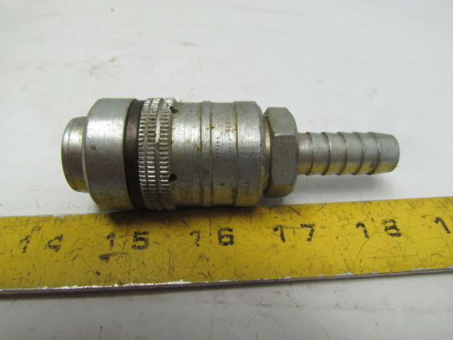 Dynaquip DC-2 1/2"NPT Quick Coupler Hydraulic Coupling Steel w/1/4" Hose Barb