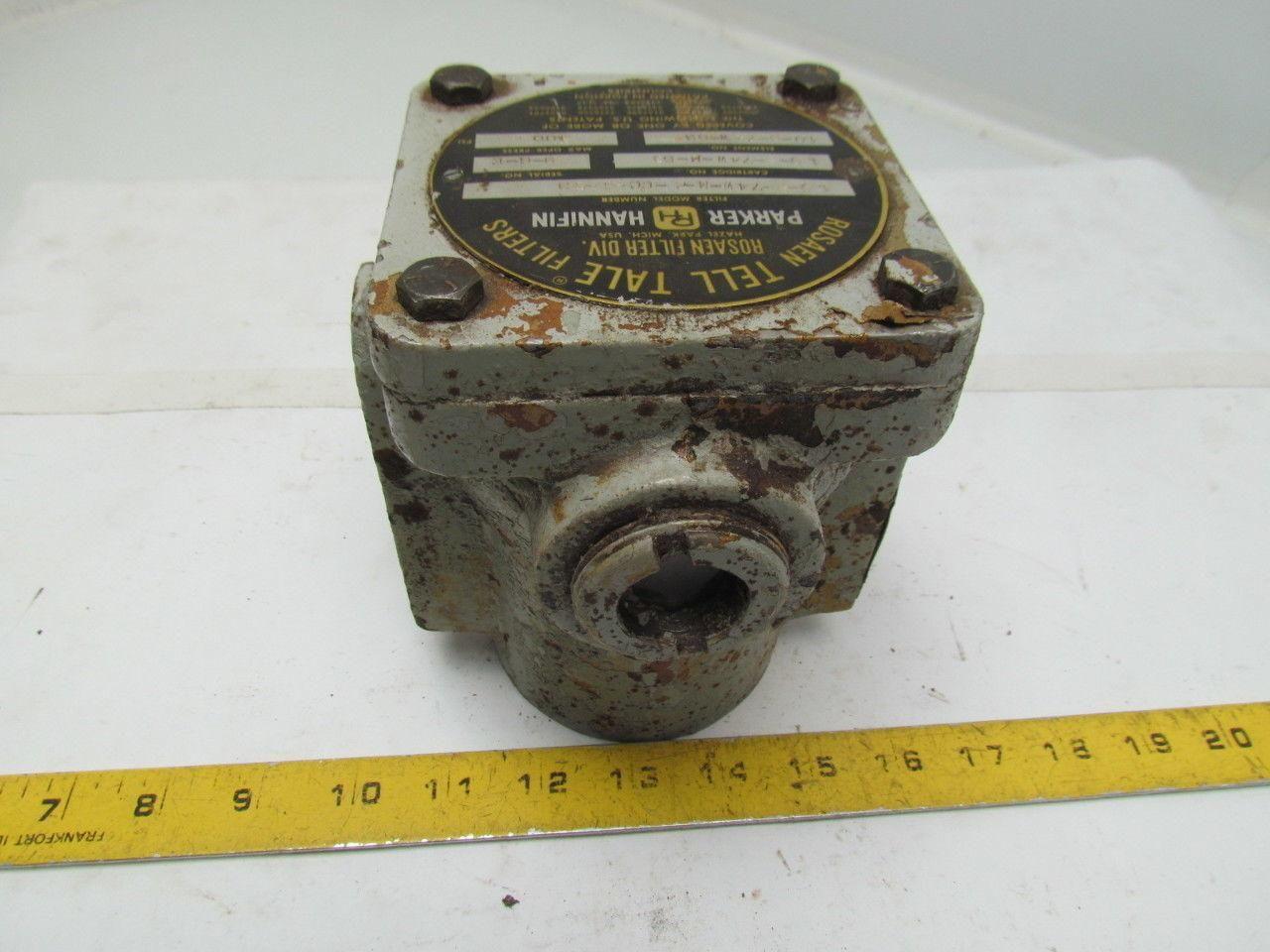 Parker 10-S-74W-M-2-CC-1-53 Tell-Tale Hydraulic Filter 1" NPT Ports