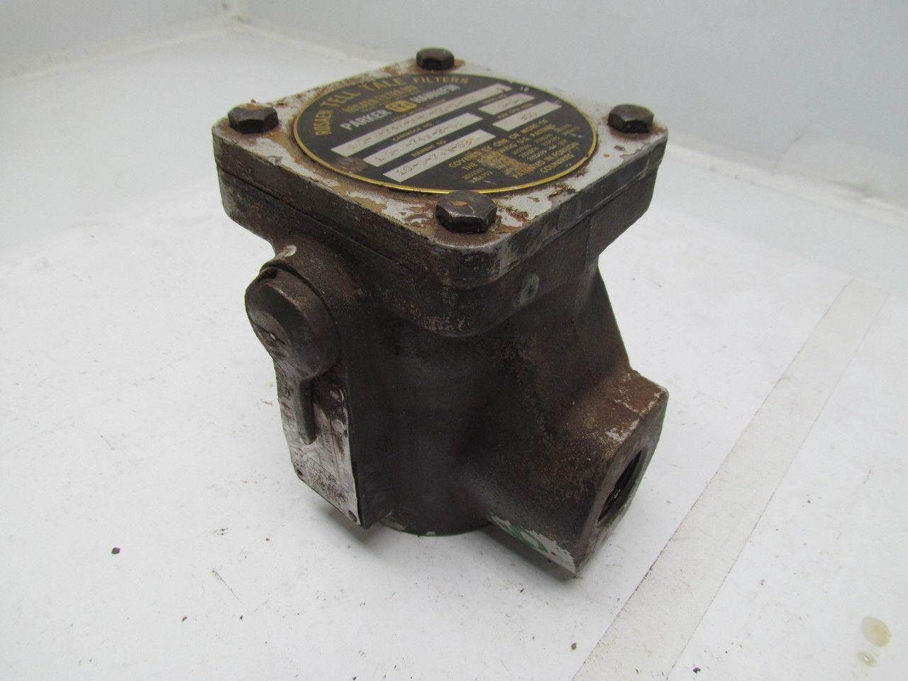 Parker 10-S-74W-M-2-CC-1-53 Tell-Tale Hydraulic Filter 1" NPT Ports