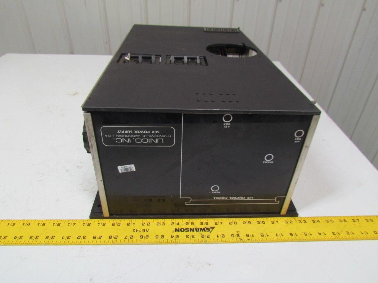 Unico 3O6-342 SCR Power Supply For Parts Sold As Is