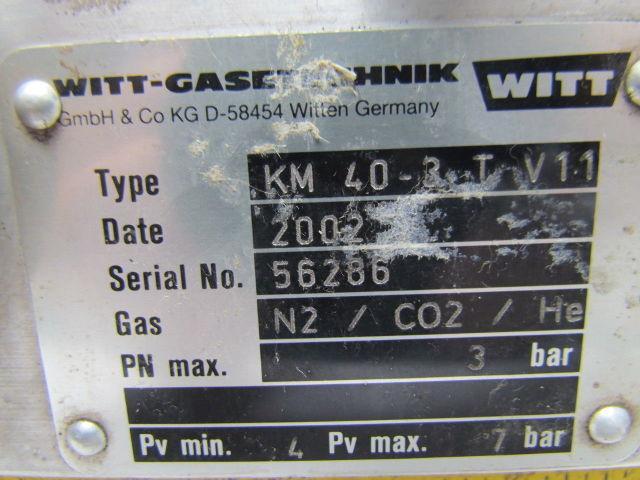 WITT-Gastechnik KM 40-3 TV11 Gass Mixer 24VDC Nitrogen CO2 Helium