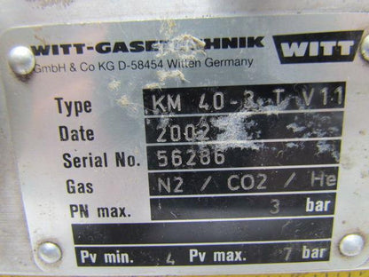 WITT-Gastechnik KM 40-3 TV11 Gass Mixer 24VDC Nitrogen CO2 Helium