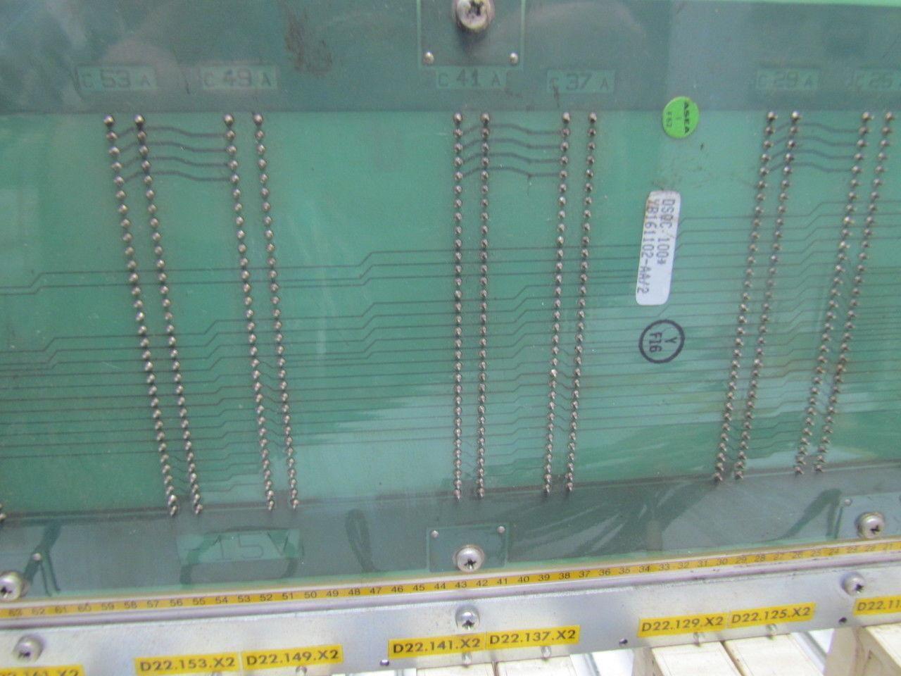 ABB ASEA Robotics YB 161-101 BC DSQU 117 Circuit Board Slot Rack Case