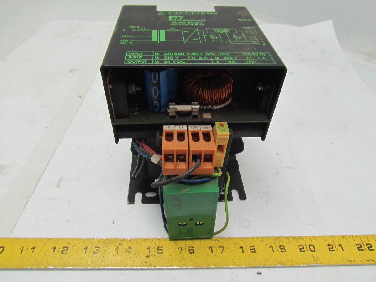 Murrelektronik NSS5-230-400/24 Power Supply 230V Primary 24VDC Secondary 5Amp