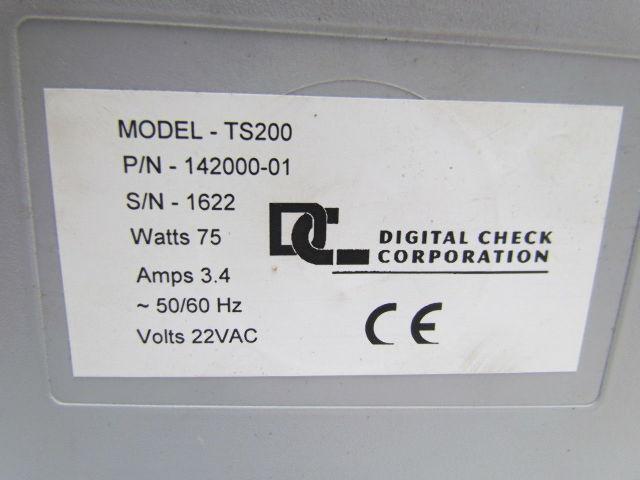 Digital Check Corp. TS200 142000-01 Tellerscan Scanner Reader Parts or Repair