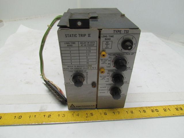 Allis Chalmers Type TSI Switchgear Static Trip II
