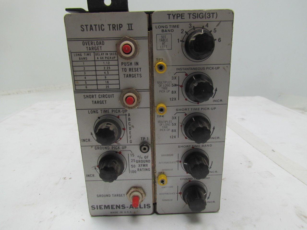 Allis Chalmers Type TSIG(3T) Switchgear Static Trip II