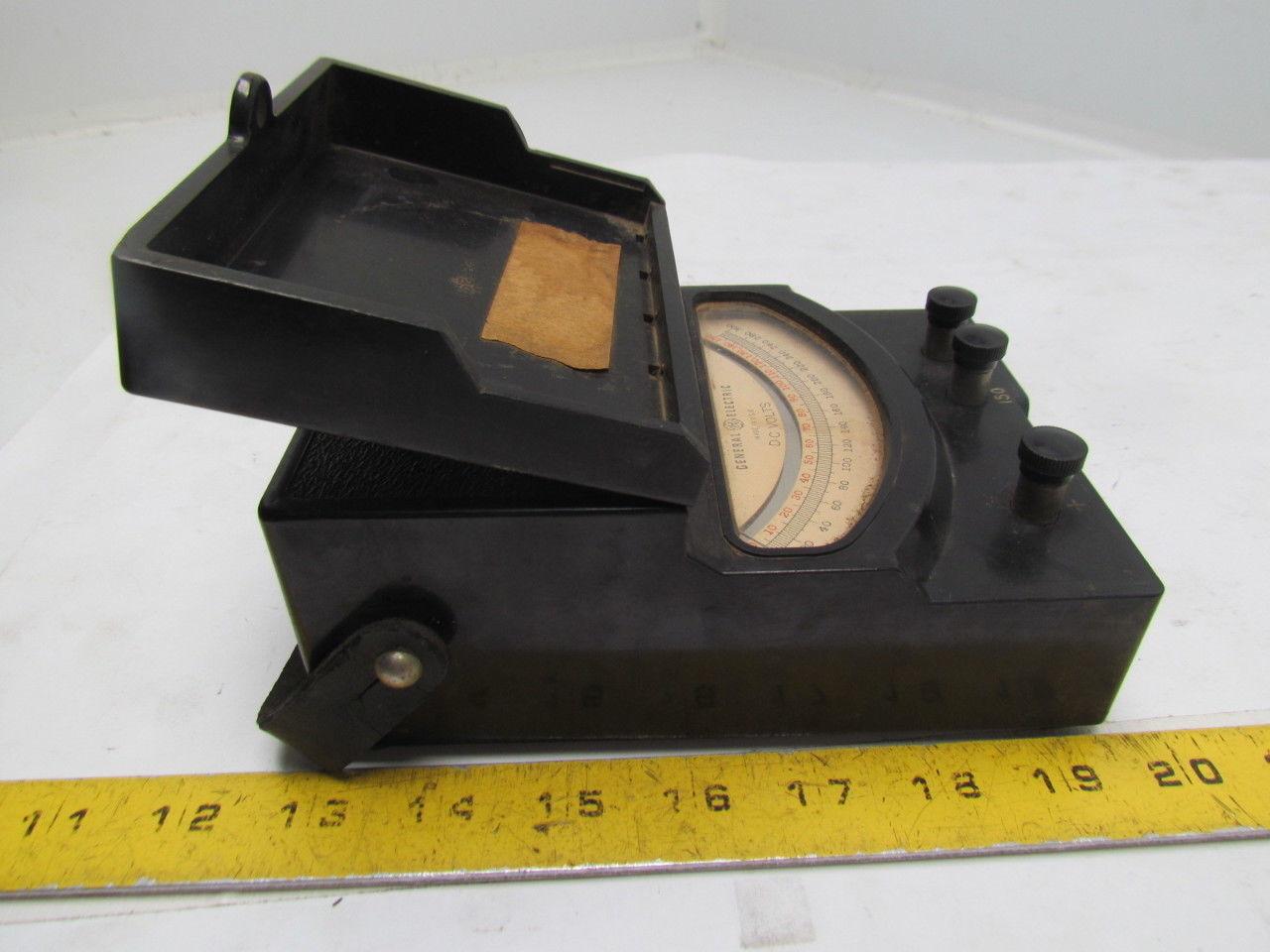 GE General Electric 50-201031RHRH1 DC Voltmeter 150 & 300 Volt Scales Type DP-9