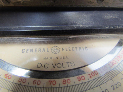 GE General Electric 50-201031RHRH1 DC Voltmeter 150 & 300 Volt Scales Type DP-9