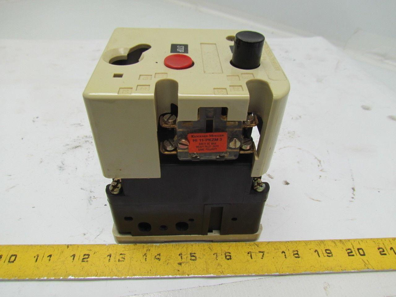 Klockner-Moeller PKZ3-10-U-NA 600 Volt Max.Contactor.