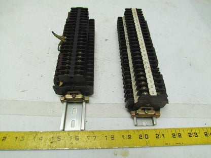 IDEC Mixed Lot of Terminal Blocks With Rails and End Caps