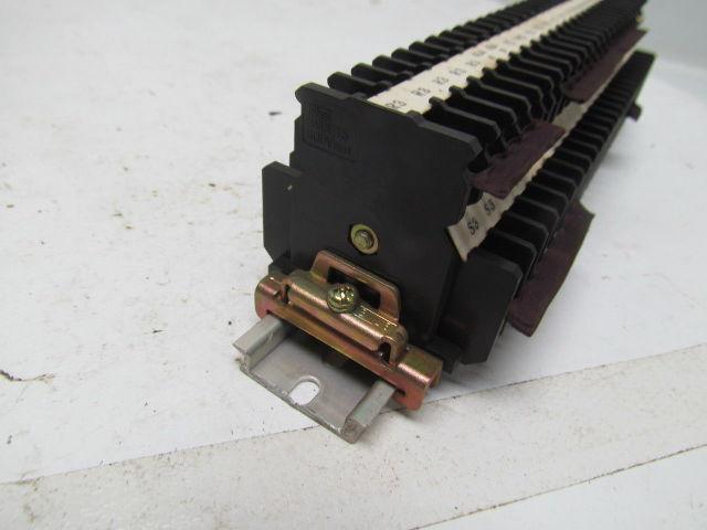 IDEC Mixed Lot of Terminal Blocks With Rails and End Caps