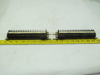 IDEC Mixed Lot of Terminal Blocks With Rails and End Caps