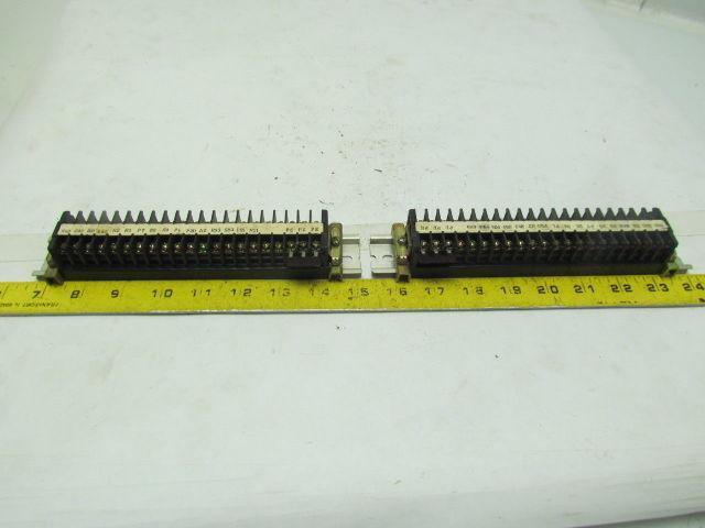 IDEC Mixed Lot of Terminal Blocks With Rails and End Caps