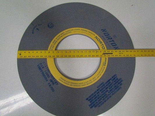 Norton 57A100MGV127 Grinding Wheel 30"Dia 7/8" Thick 12" Arbor Medium Grit Grey
