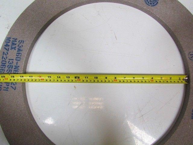 Norton 53A60-N6V127 Grinding Wheel 24"X.750"X18" Arbor 1355Max RPM 60 Grit