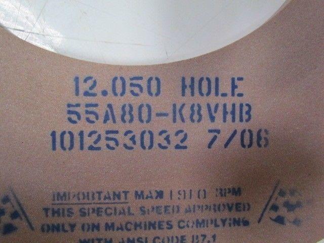 Norton 55A80-K8VHB Grinding Wheel 24"X.750 X 12.050 Hole. 80Grit Max 1910 RPM