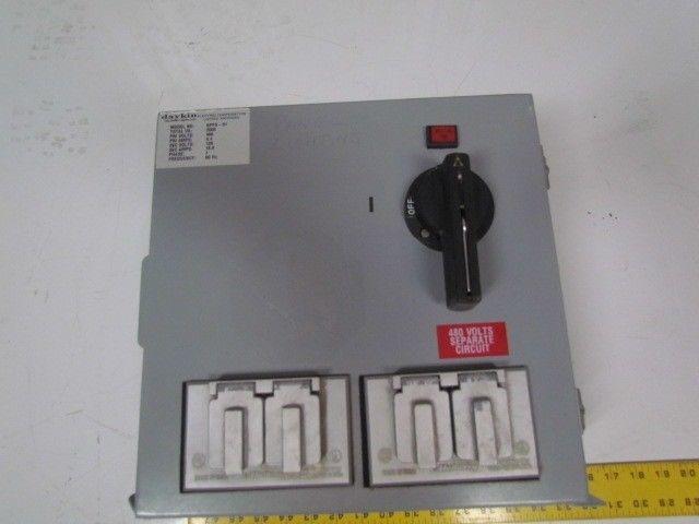 Daykin GPFS-01 Enclosed Transformer Disconnect 2000VA 480V Pri 120V Sec 1PH