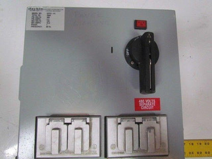 Daykin GPFS-01 Enclosed Transformer Disconnect 2000VA 480V Pri 120V Sec 1PH