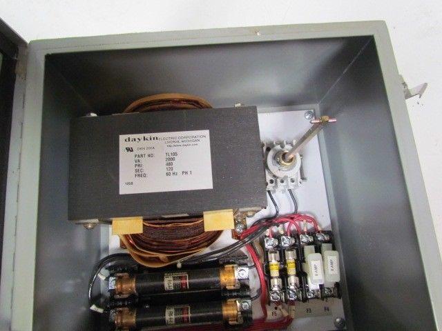 Daykin GPFS-01 Enclosed Transformer Disconnect 2000VA 480V Pri 120V Sec 1PH