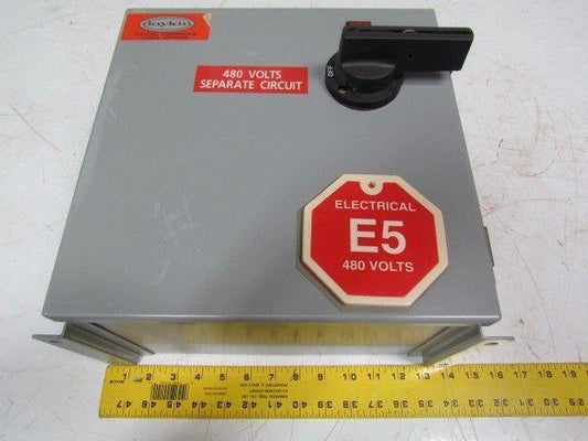 Daykin GPFS-07 Enclosed Transformer Disconnect 500VA 480V Pri 120V Sec 1PH