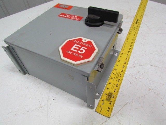 Daykin GPFS-09 Enclosed Transformer Disconnect 250VA 480V Pri 120V Sec 1PH