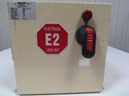 Daykin GPFS-01 LS Enclosed Transformer Disconnect 480V Pri 120 Sec. 1PH 2000VA