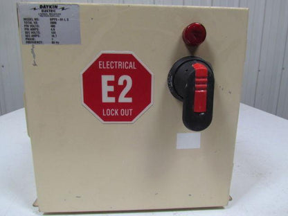 Daykin GPFS-01 LS Enclosed Transformer Disconnect 480V Pri 120 Sec. 1PH 2000VA