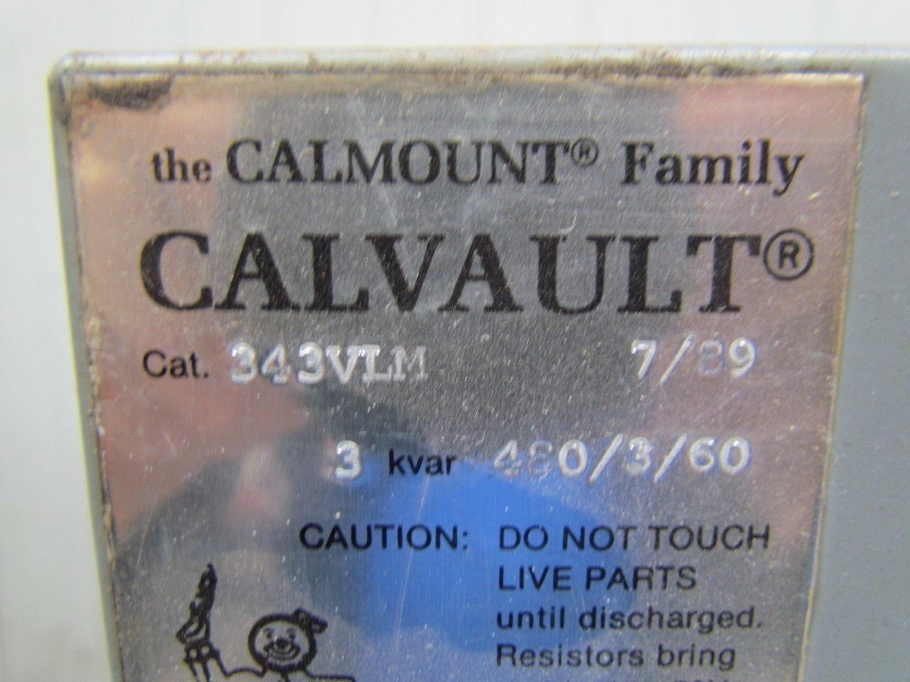 Myron Zucker 343VLM Calvault Capacitor 480V 3Ph 60Hz 3KVR