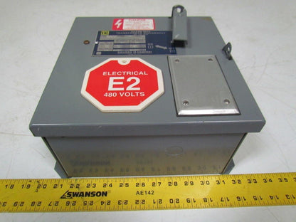 Square D SK5271R Transformer Disconnect Pri 230/460V Sec 115V Class 9070