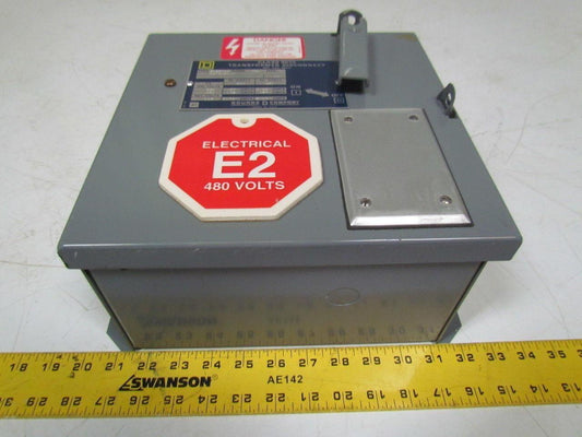 Square D SK5271R Transformer Disconnect Pri 230/460V Sec 115V Class 9070