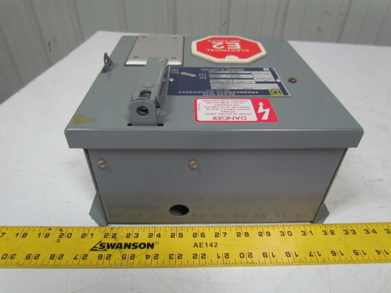 Square D SK5271R Transformer Disconnect Pri 230/460V Sec 115V Class 9070