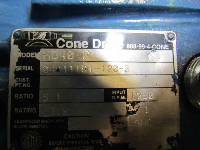 ConeDrive Gearbox Ho40-2 Right angle speed reducer 5:1