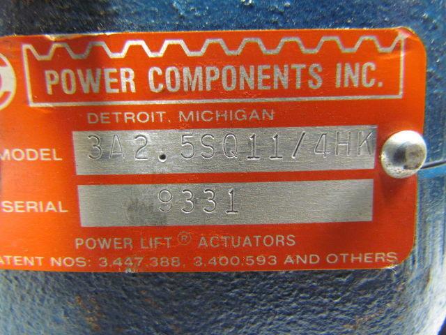 Power Components 3A 2.5SQ1-1/4HK Power Lift Actuator 1500lb. cap. powerhead
