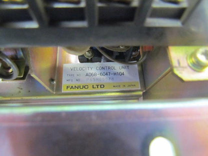 Fanuc A06B-6047-H104 CNC AC Servo Drive Velocity Control Unit