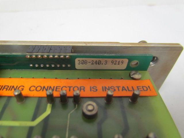 Unico 308-240.3 I/O Interface Assy Module CNC Electronic Computer Circuit Board