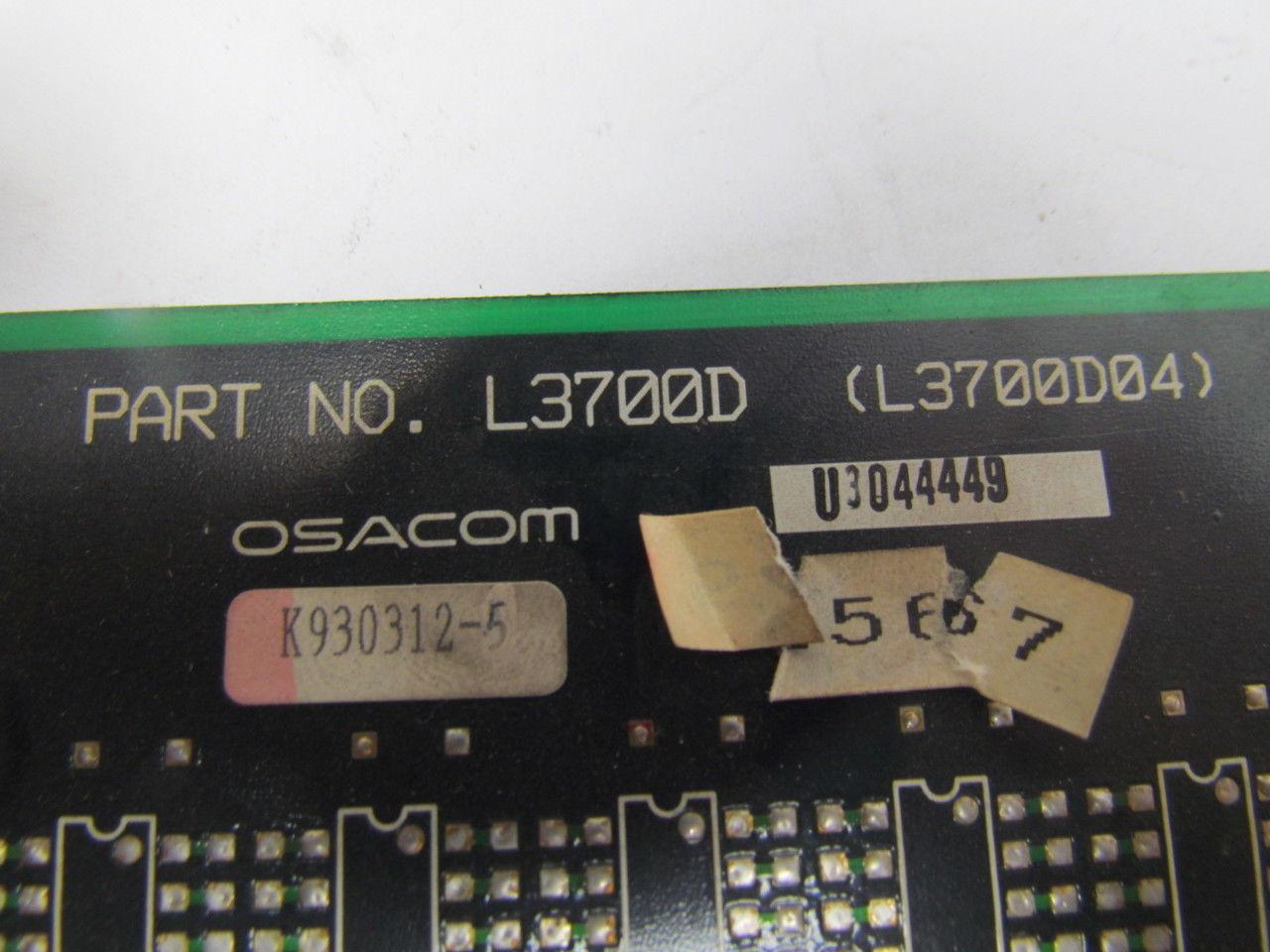 Osacom L3700D L3700D04 Control Board CPU Controller Main Circuit