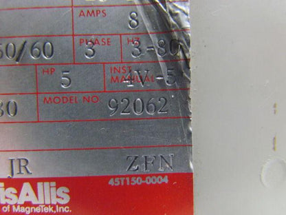 Louis Allis 92062 Transistor Inverter Drive 5HP 460V 3PH 12Amp 50/60HZ